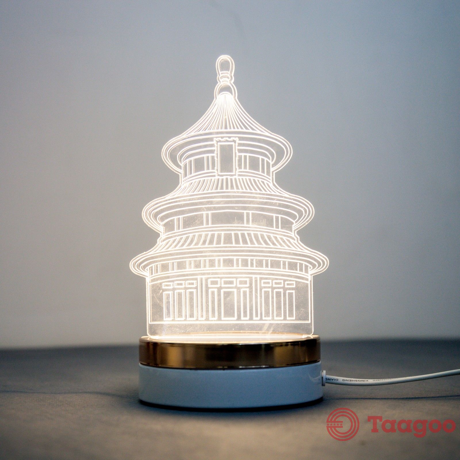 天坛文创3D水晶灯